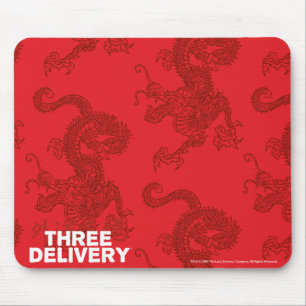 Drei Lieferungs-Drache Mousepad