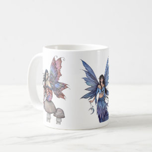 Drei lila und blaue Feen von Molly Harrison Kaffeetasse