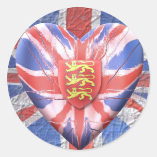 Drei Löwen Runder Aufkleber