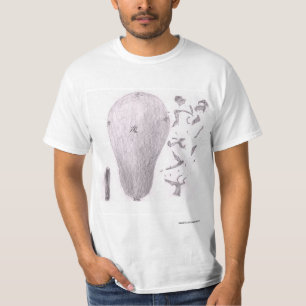 Drei Luftballons, einer ohne Luft, einer aufgeblas T-Shirt