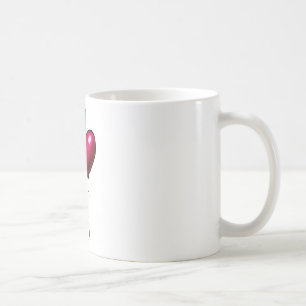 Drei Luftballons Rot Gelb Grün Herz Tasse