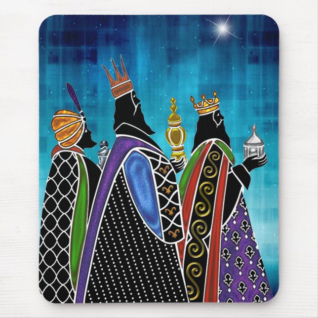 Drei Magi-Tragegeschenke unter Starry Sky Mousepad (Vorne)