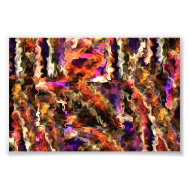 Drei Mal die Gelegenheit Moderne Abstrakte Kunst Fotodruck (Vorne)