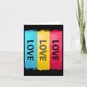 Drei-mal-Liebe-Design Karte