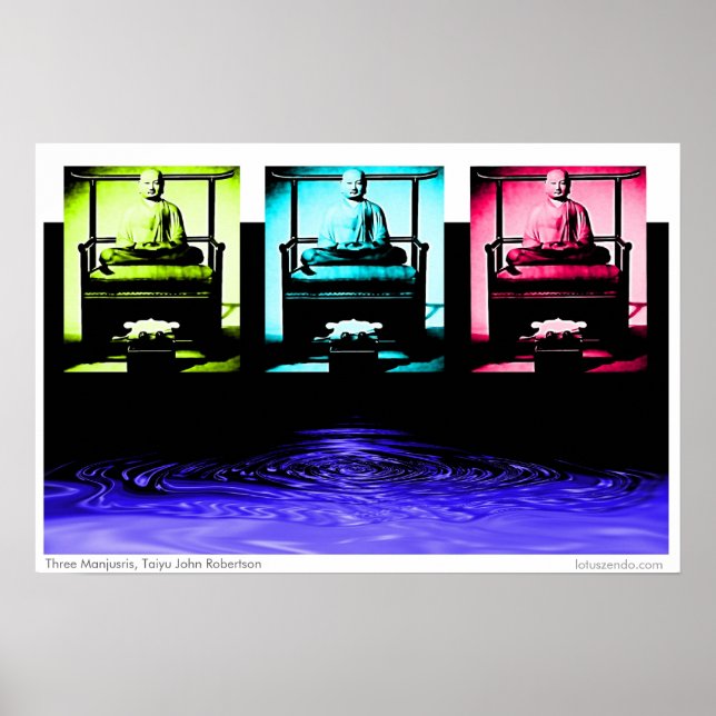drei Manjusris Poster (Vorne)