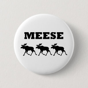 Drei Meese lustig Button