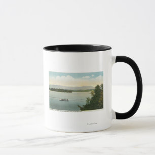 Drei Mile Island Ansicht des Ossipee Mts Tasse