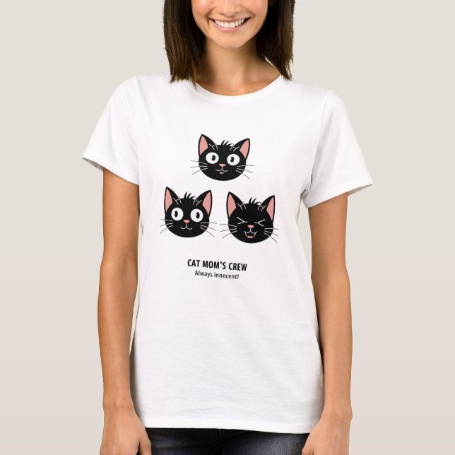 Drei Mischkatzen T-Shirt (Vorderseite)