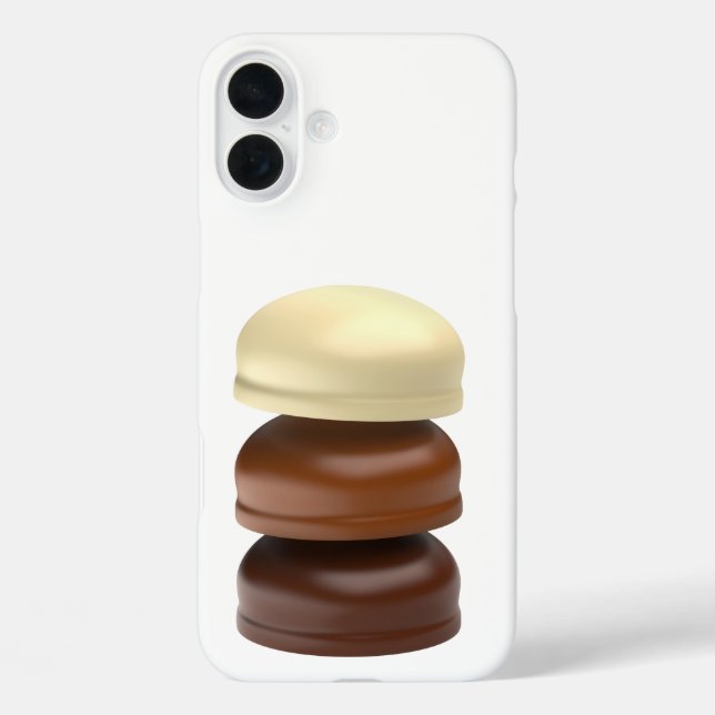 Drei mit Schokolade überzogene Marshmallows Case-Mate iPhone Hülle (Rückseite)