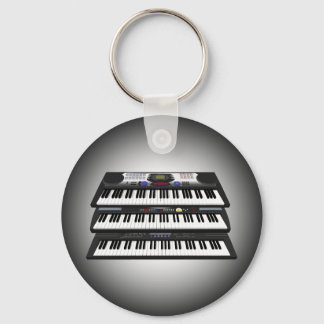 Drei moderne Tastaturen: Synthesizer: Schlüsselanh Schlüsselanhänger