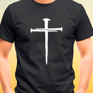 Drei Nägel Christliches Weißkreuz T-Shirt