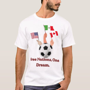 "Drei Nationen, ein Traum" Offiziell 2026  T-Shirt