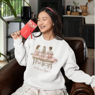Drei Niedliche Ballerinas Sweatshirt