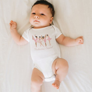 Drei niedliche Ballerinen Baby Strampler