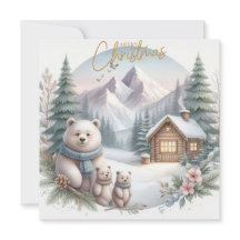 Drei Niedliche Bären in der nordischen Natur