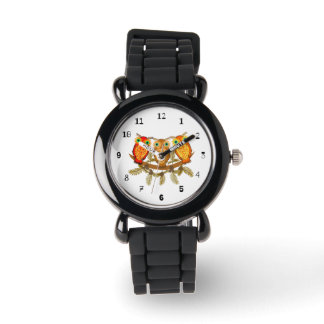 Drei niedliche Eule Armbanduhr
