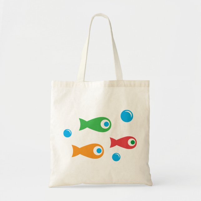 Drei Niedliche Fische Tragetasche (Vorne)