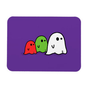 Drei Niedliche Ghosts Halloween Premium Flexi Magn Magnet