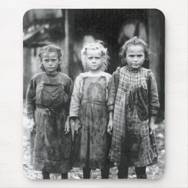 Drei Niedliche Kleine Girls Vintag South Carolina Mousepad (Vorne)