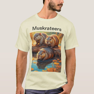 Drei niedliche Muskraten bilden den T - Shirt der 