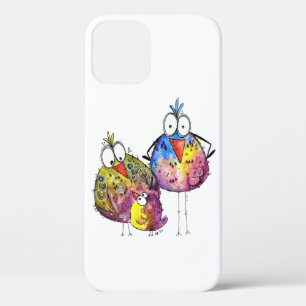 Drei Niedliche Whimsikfarbene Vögel Case-Mate iPhone Hülle