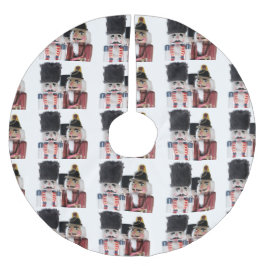 Drei Nussknacker Polyester Weihnachtsbaumdecke