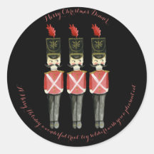 Drei Nutcrackers schwarz und rot