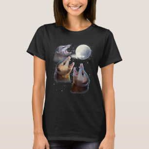 Drei Opposum-Mond mit 3 Possummen und Totenmond T-Shirt
