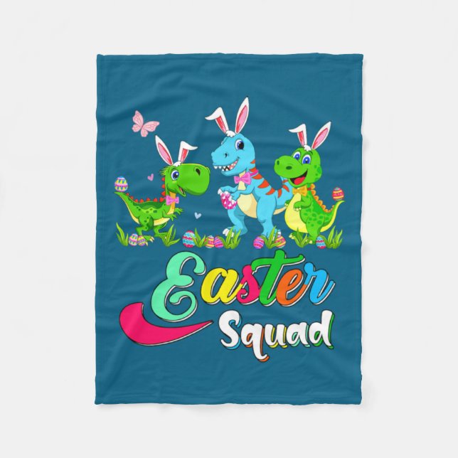 Drei Oster-Squad-Hasen-Rex-Brillen Fleecedecke (Vorderseite)
