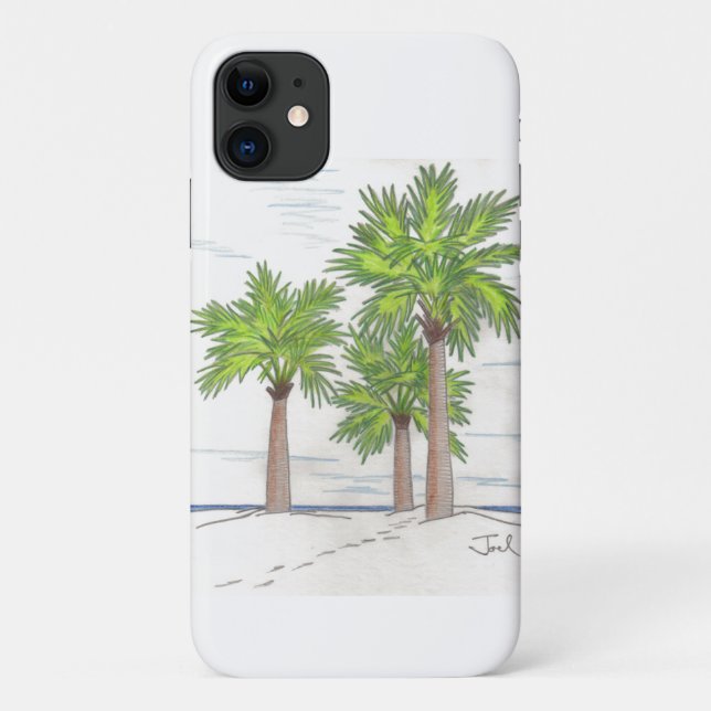 DREI PALMS iPhone 11 Fall Case-Mate iPhone Hülle (Rückseite)