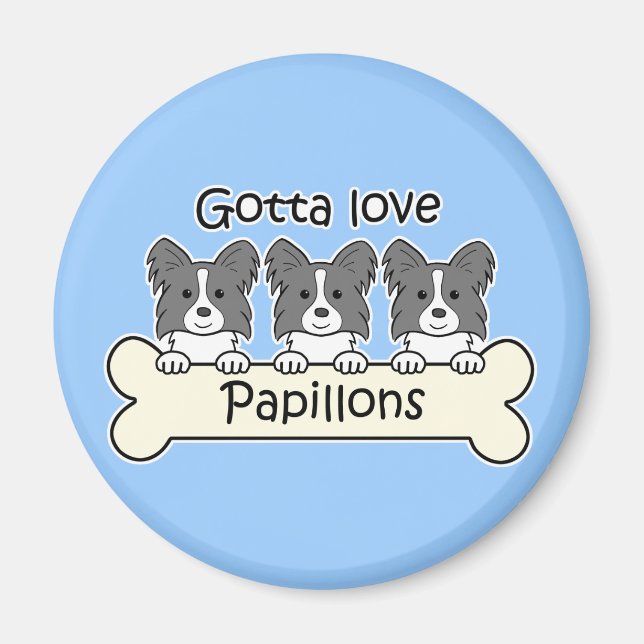 Drei Papillen Magnet (Vorne)