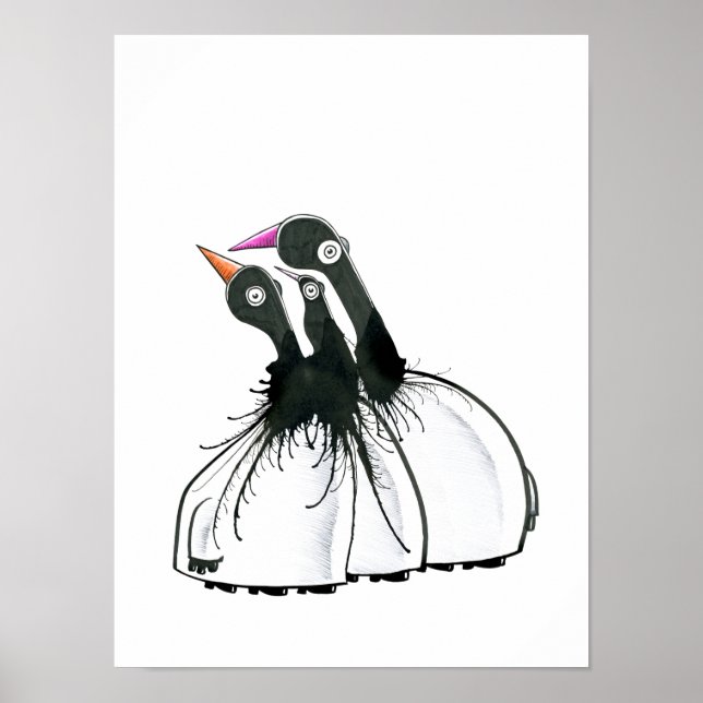 Drei-Party-Monster Poster (Vorne)