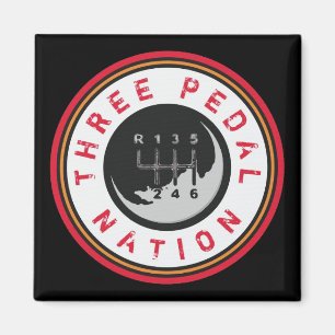 DREI PEDAL NATION Magnet