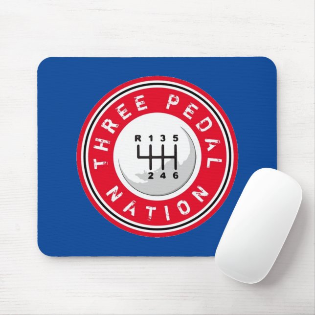DREI PEDAL NATION MOUSEPAD (Mit Mouse)