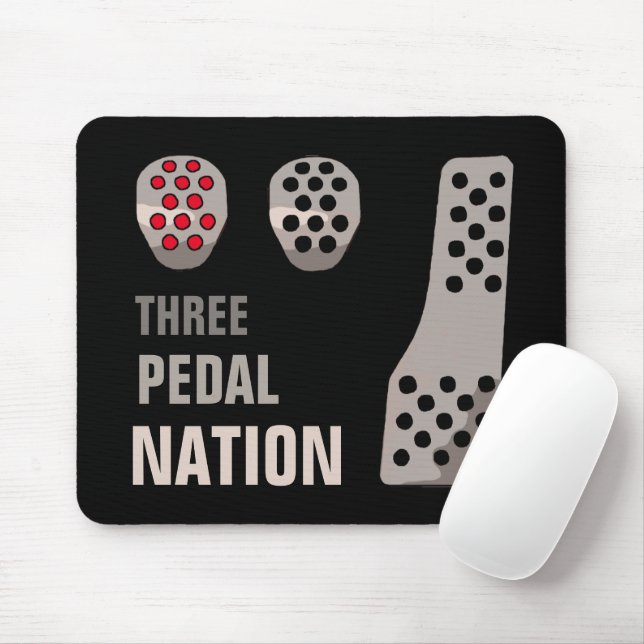 DREI PEDAL NATION MOUSEPAD (Mit Mouse)