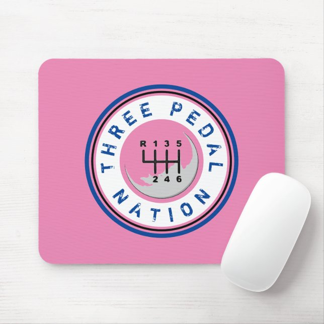 DREI PEDAL NATION MOUSEPAD (Mit Mouse)