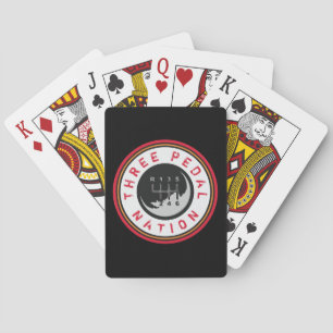 DREI PEDAL NATION SPIELKARTEN