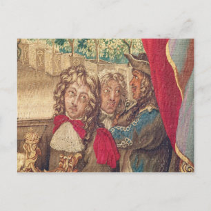 Drei Personen ab Januar Postkarte