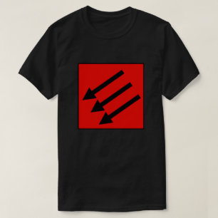 Drei Pfeile Eisenfront Antifaschist T-Shirt