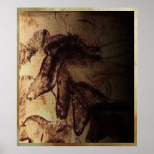 Drei Pferde Lascaux Poster