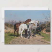 Drei Pferde mit Löwen (von Rosa Bonheur)