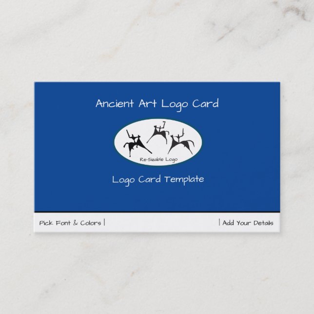 Drei Pferdekriegsjäger Visitenkarte (Vorderseite)