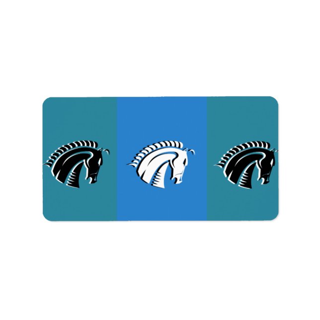 Drei Pferdemarken Adressaufkleber (Vorne)