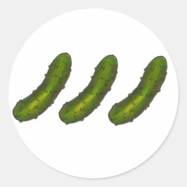 Drei Pickles Green Dill Pickle Food Stickers