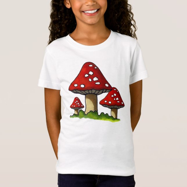 Drei Pilze, Toadstools: Ursprüngliche Kunst T-Shirt (Vorderseite)