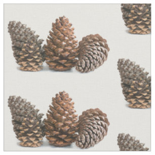 Drei pinecones stoff