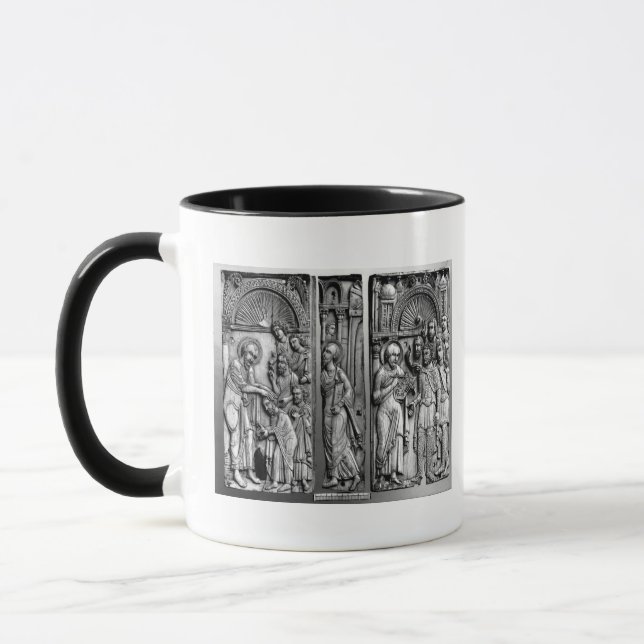 Drei Plaketten vom Thron Tasse (Links)