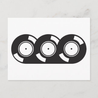 Drei Platten Postkarte