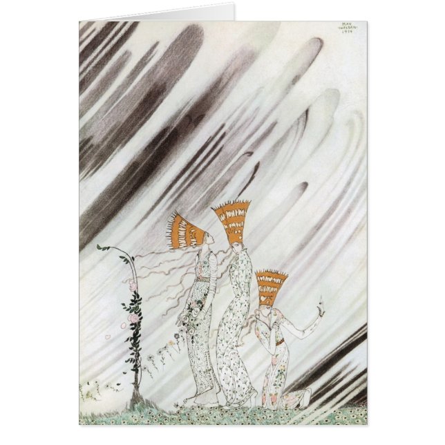 Drei Prinzessinnen im Blauen Berg von Kay Nielsen (Vorne)