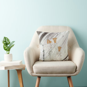 Drei Prinzessinnen im Blauen Berg von Kay Nielsen Kissen